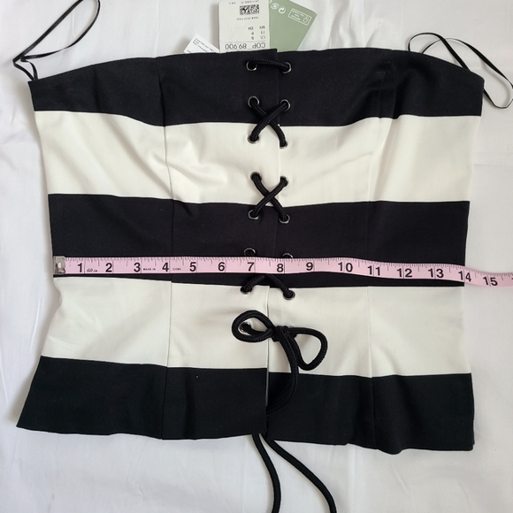 H&M 60% cotton, strapless top size s - Picture 4 of 8